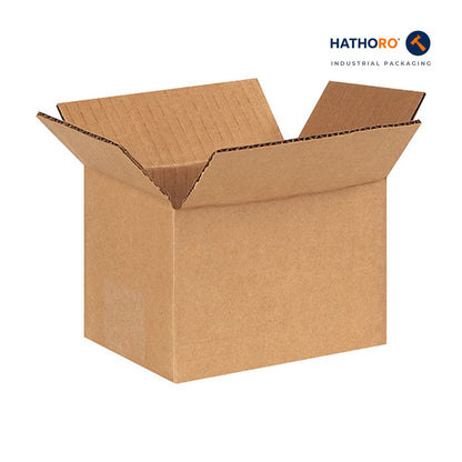 Hathoro 6 x 4 x 4 inch corrugated shipping box
