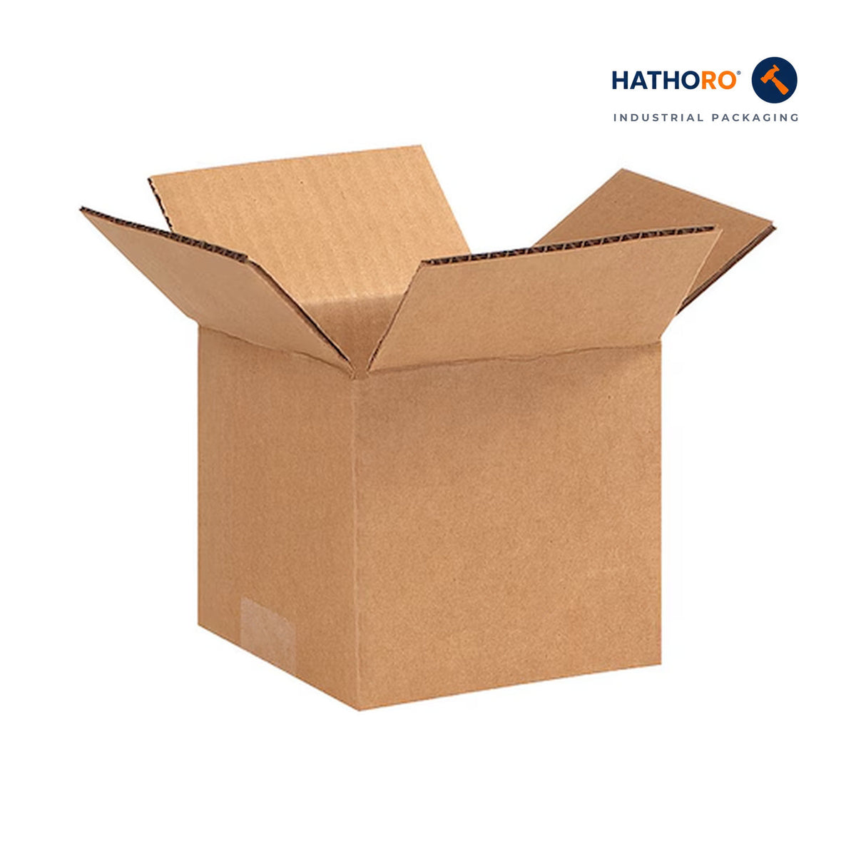 Hathoro 5 x 5 x 4 inch corrugated shipping box