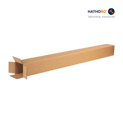 Hathoro 4 x 4 x 50 inch corrugated shipping box
