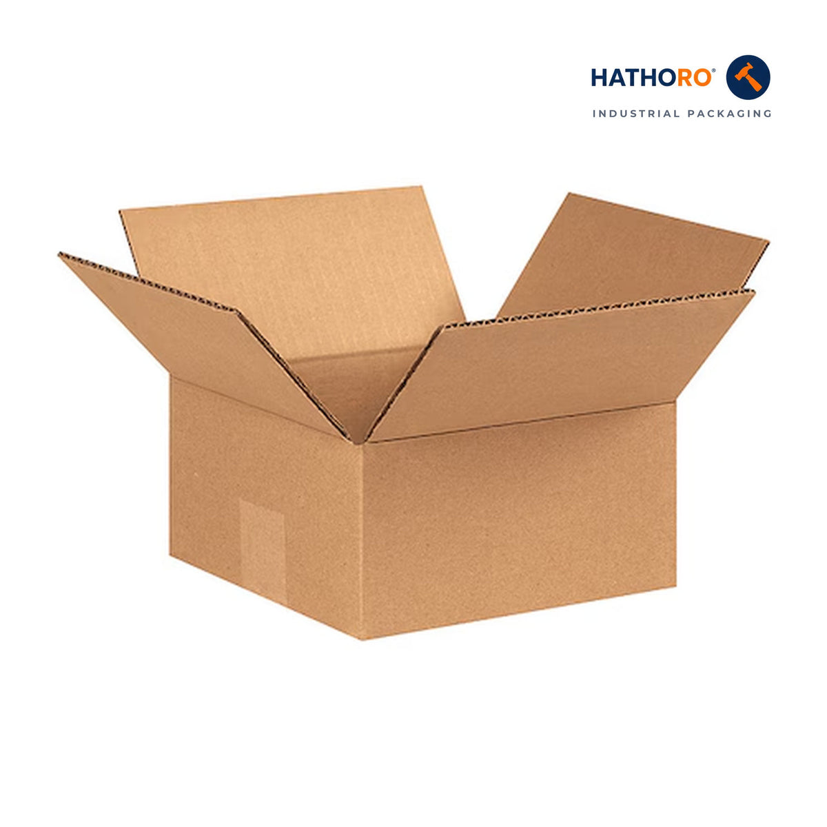 Hathoro 7 x 7 x 3 inch corrugated shipping box
