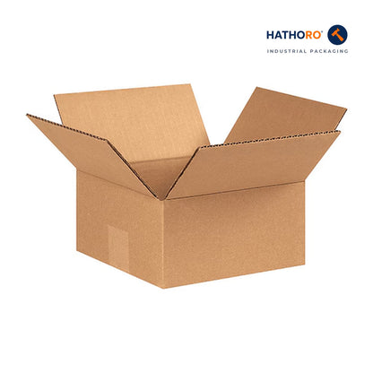 Hathoro 7 x 7 x 3 inch corrugated shipping box