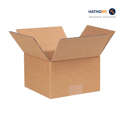 Hathoro 7 x 7 x 4 inch corrugated shipping box