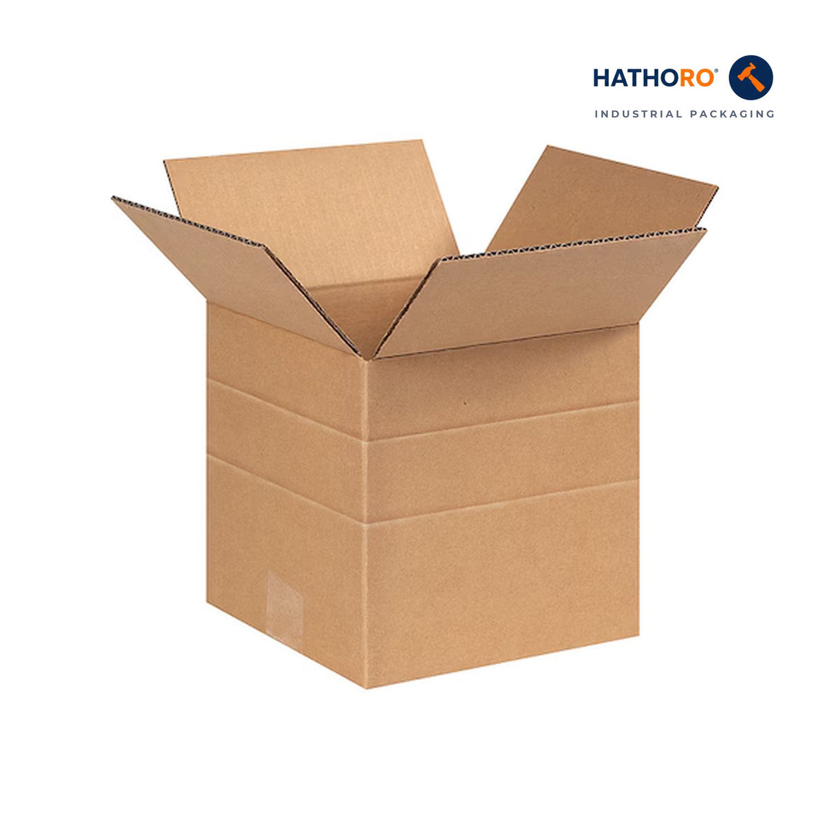 Hathoro 6 x 6 x 6 inch multi-depth corrugated shipping box
