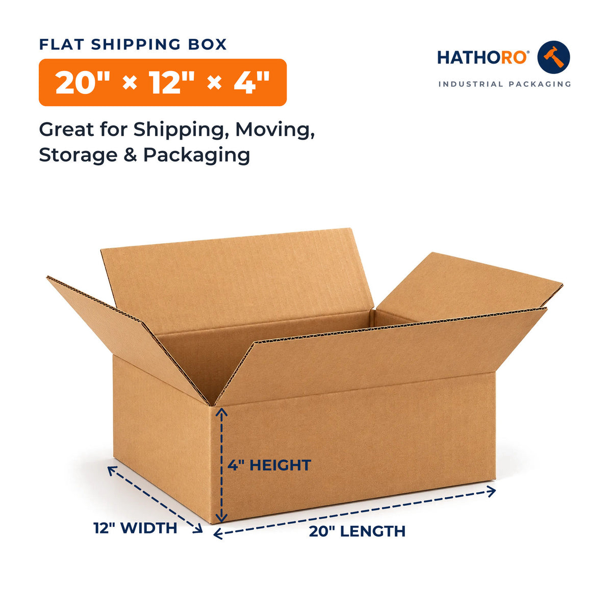 20 x 12 x 4 inch shipping box dimensions