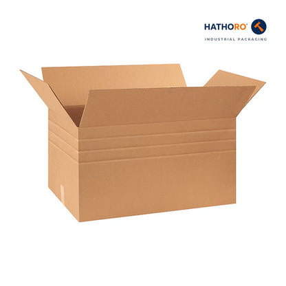Hathoro 30 x 17 x 16 inch multi-depth corrugated shipping box