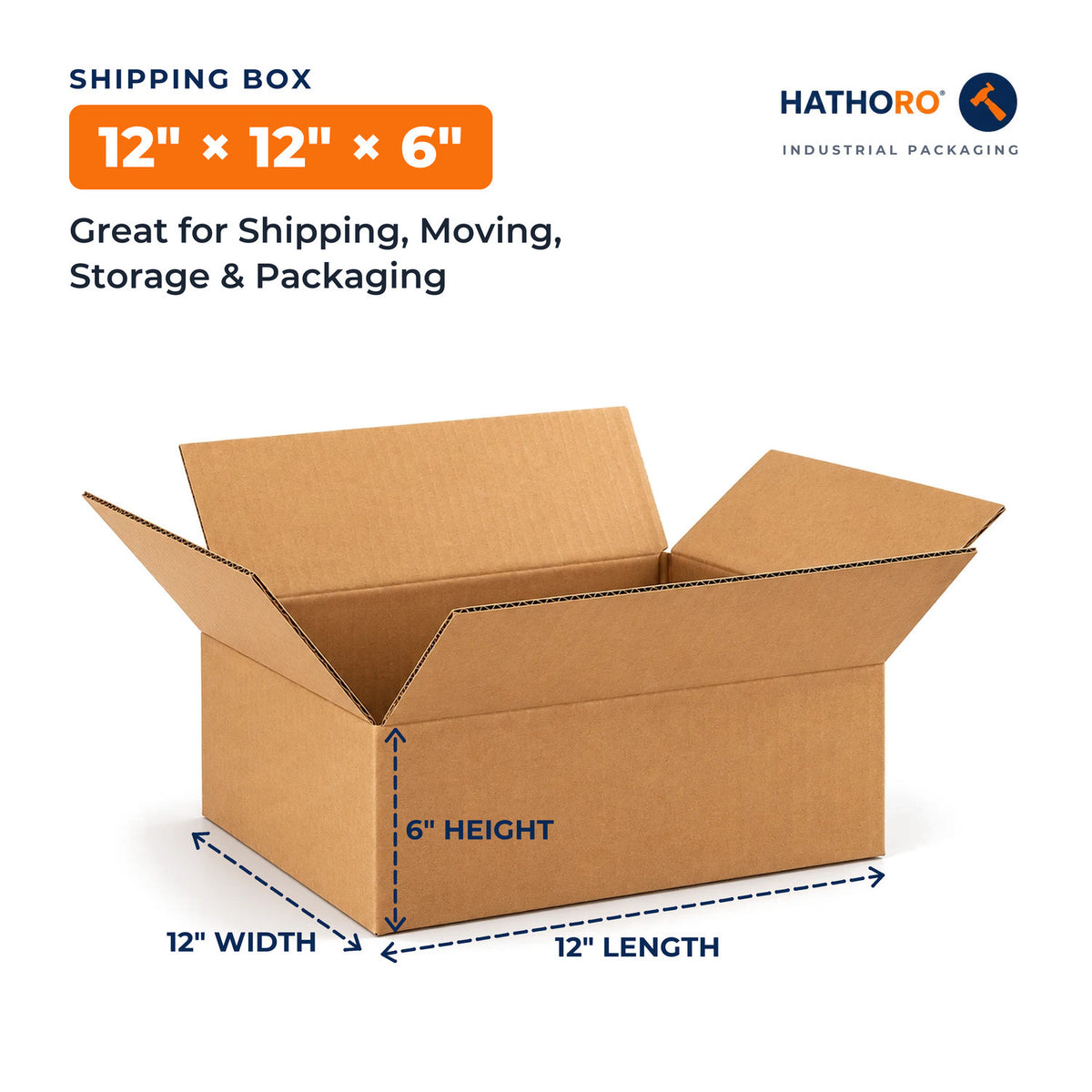 12 x 12 x 6 inch shipping box dimensions