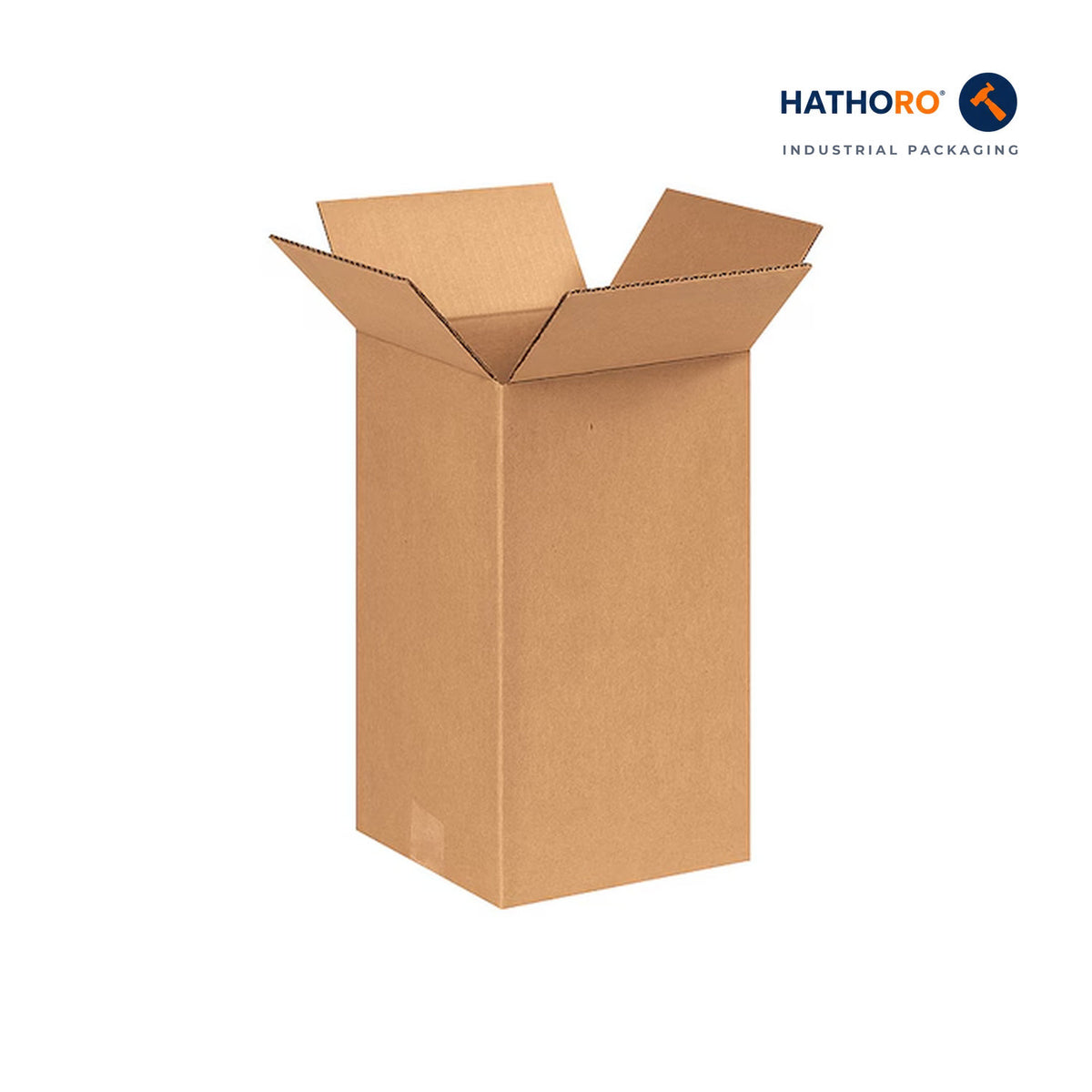 Hathoro 8 x 8 x 14 inch corrugated shipping box