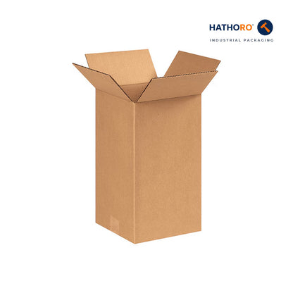 Hathoro 8 x 8 x 14 inch corrugated shipping box