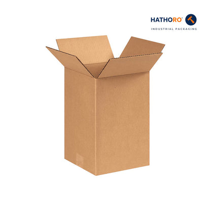 Hathoro 8 x 8 x 11 inch corrugated shipping box