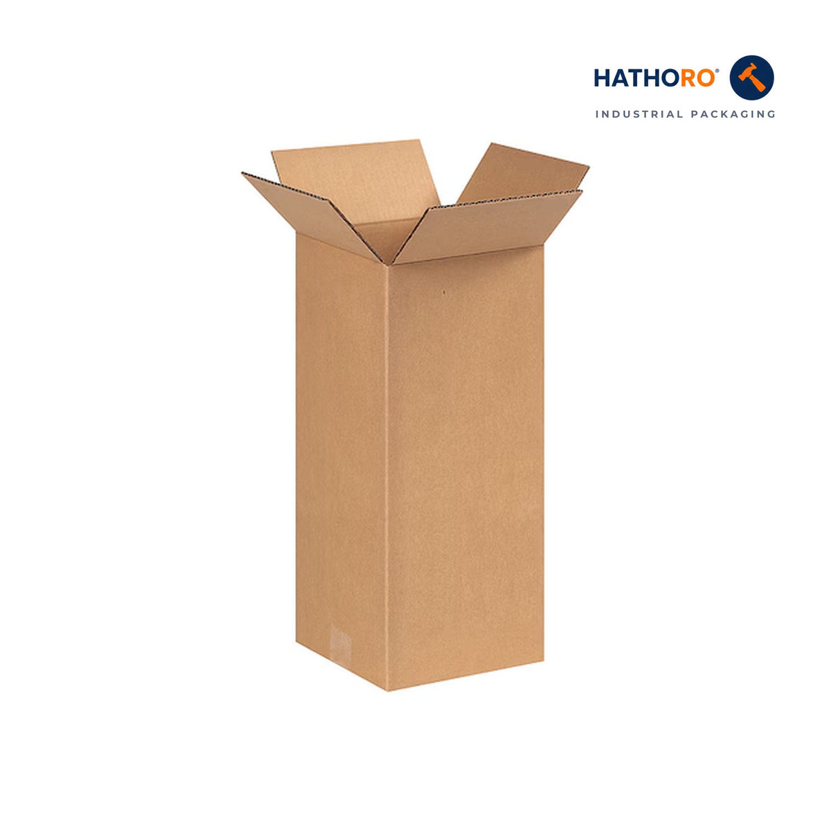 Hathoro 8 x 8 x 18 inch corrugated shipping box