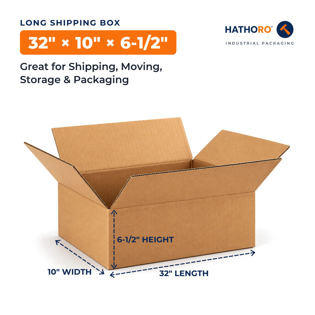 32 x 10 x 6-1/2 inch shipping box dimensions