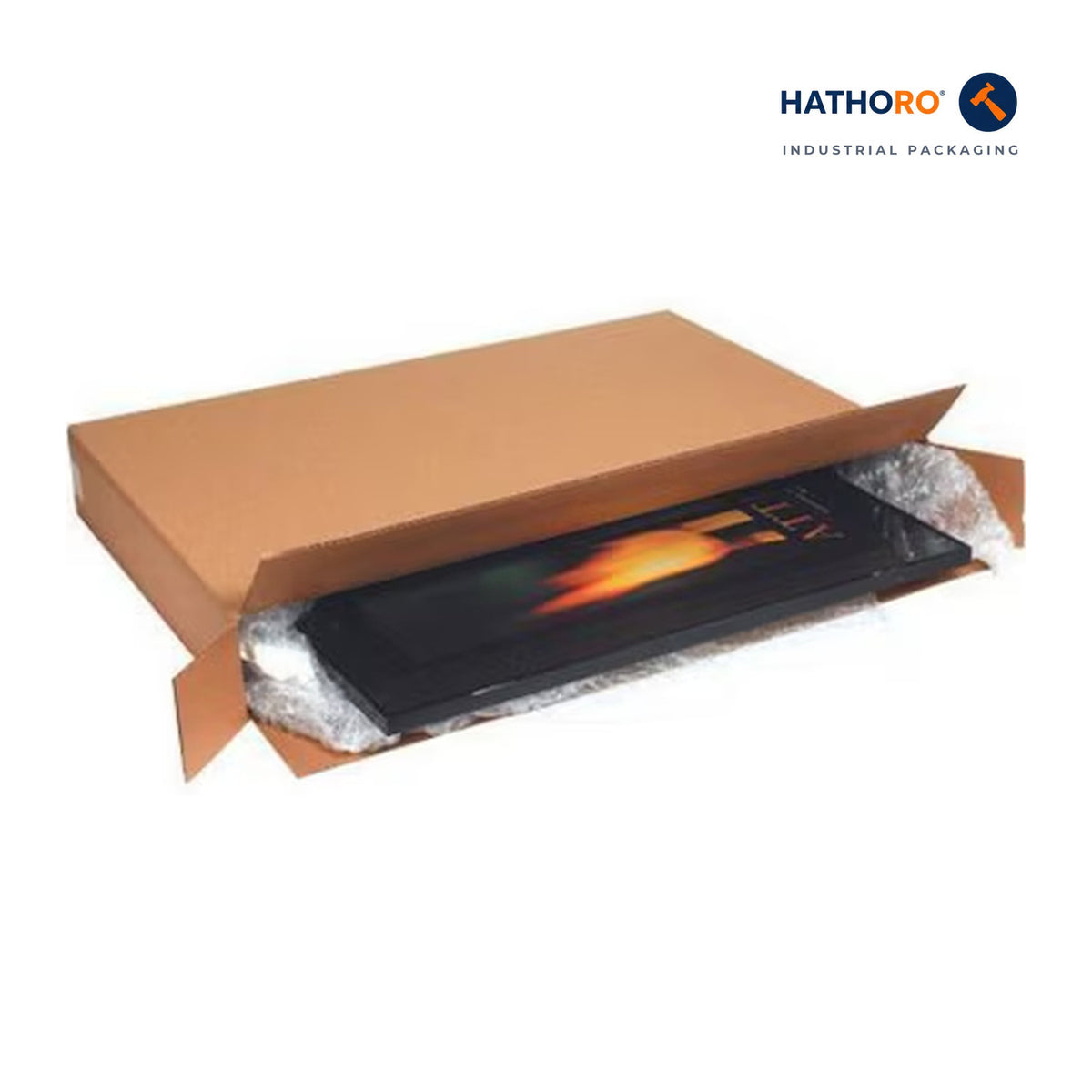 Hathoro 36 x 5 x 36 inch corrugated shipping box