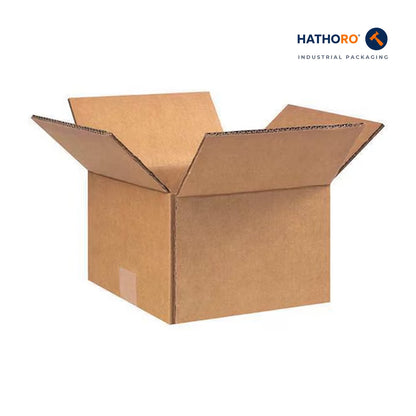 Hathoro 9 x 9 x 6-1/2 inch corrugated shipping box