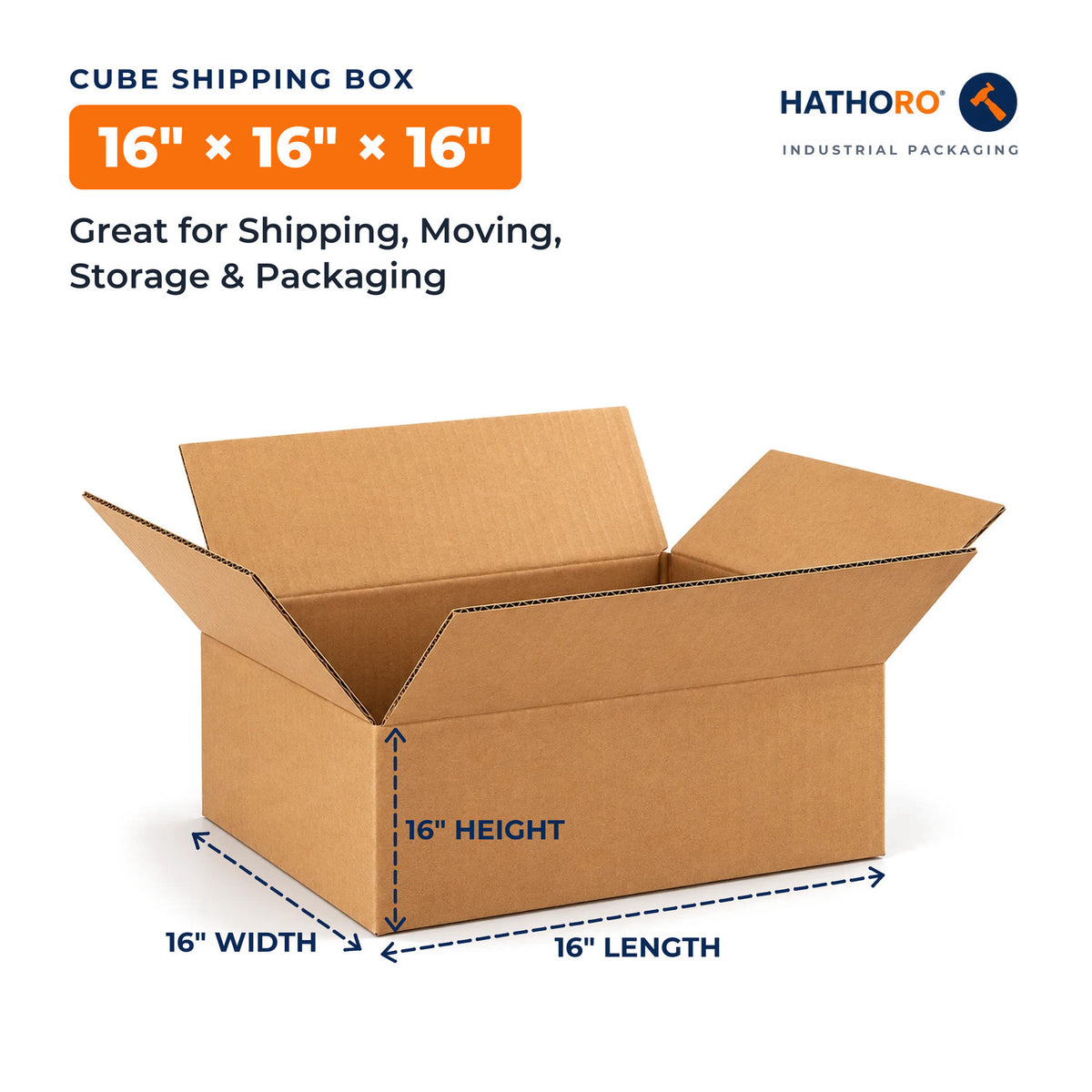 16 x 16 x 16 inch shipping box dimensions