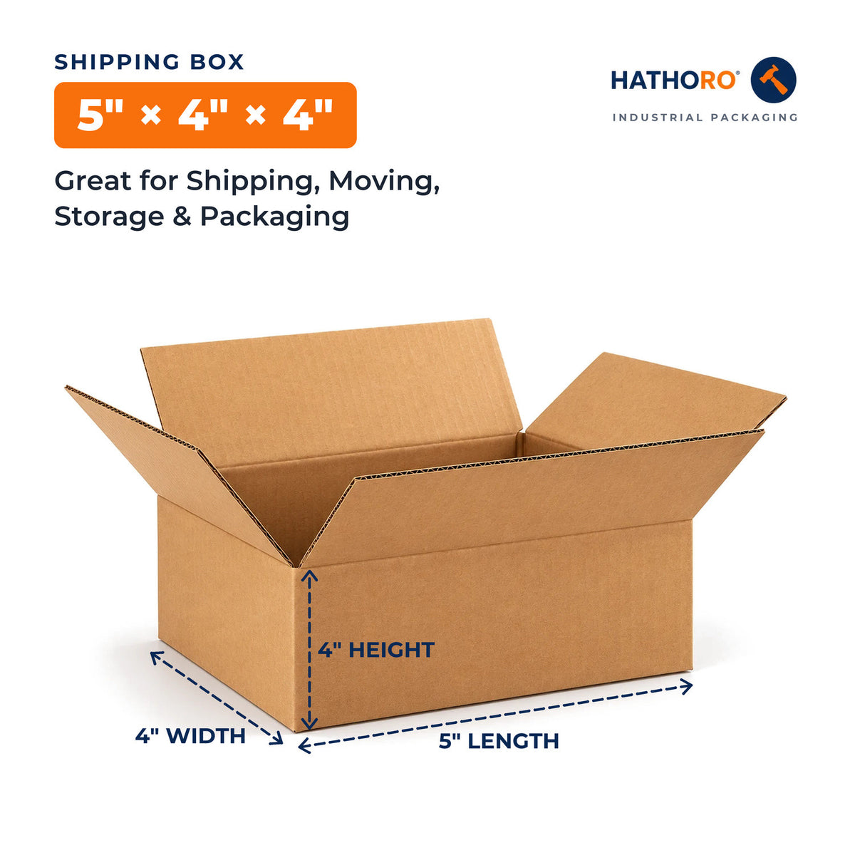 5 x 4 x 4 inch shipping box dimensions