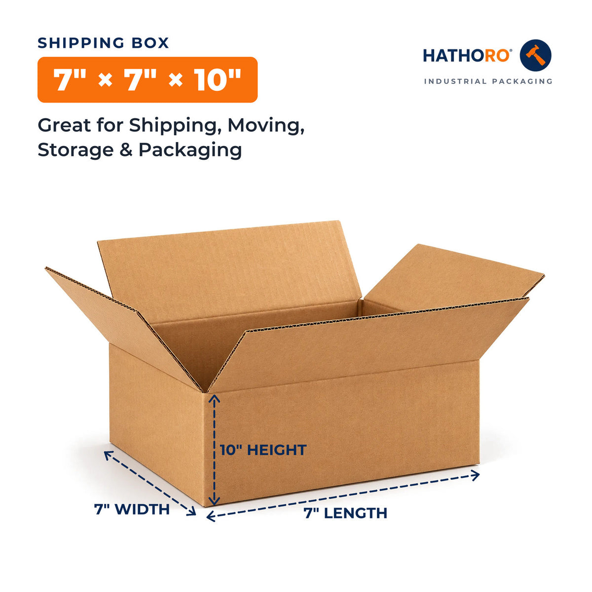 7 x 7 x 10 inch shipping box dimensions