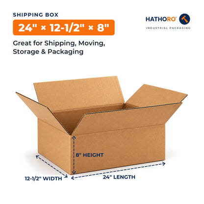 24 x 12-1/2 x 8 inch shipping box dimensions