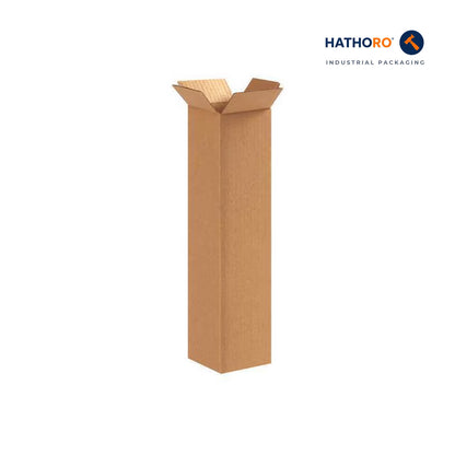 Hathoro 4 x 4 x 16 inch corrugated shipping box