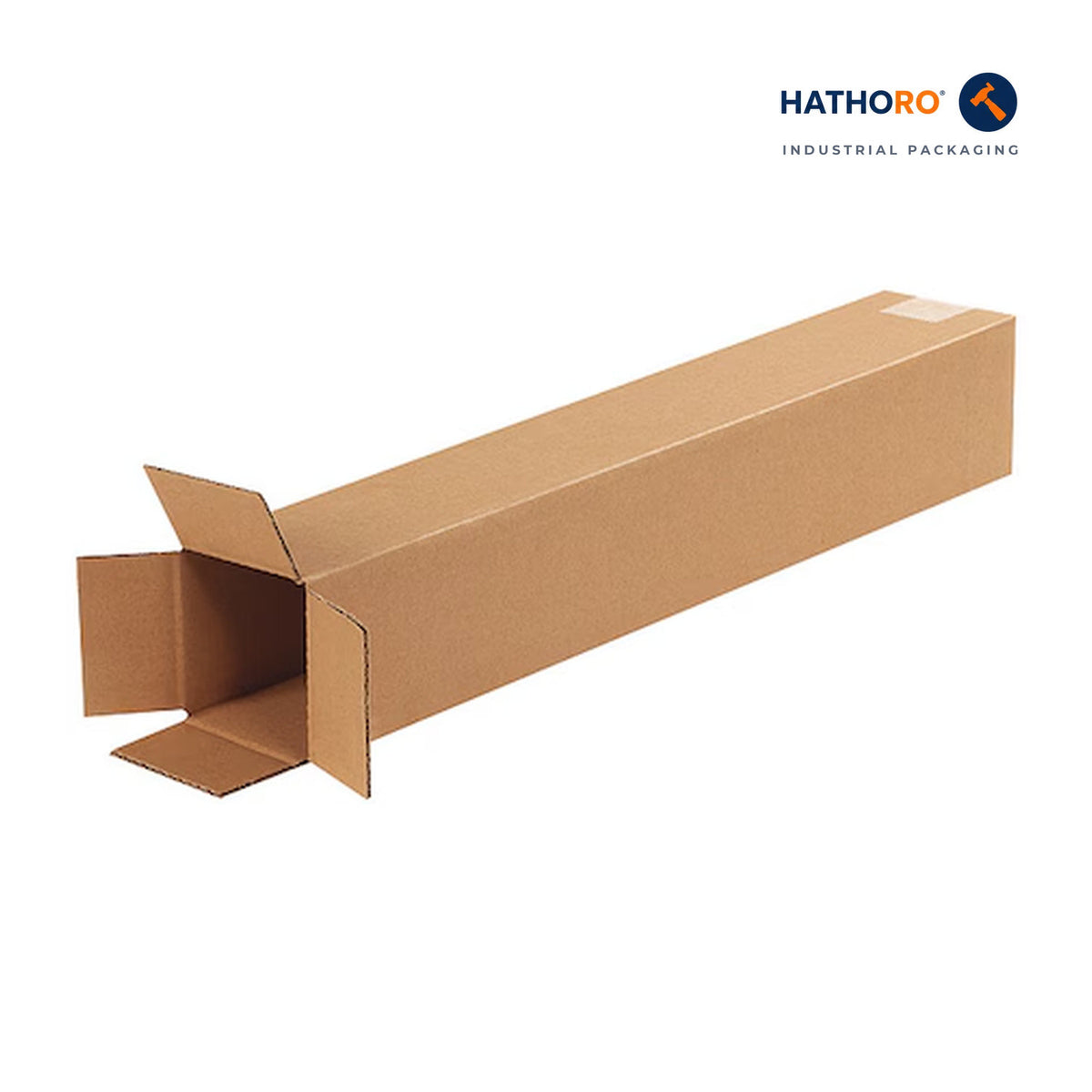 Hathoro 4 x 4 x 24 inch corrugated shipping box