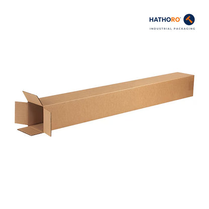Hathoro 4 x 4 x 38 inch corrugated shipping box