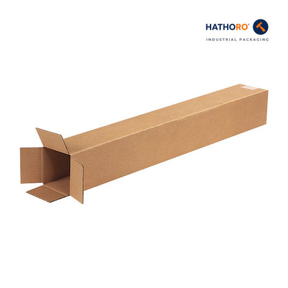 Hathoro 4 x 4 x 32 inch corrugated shipping box