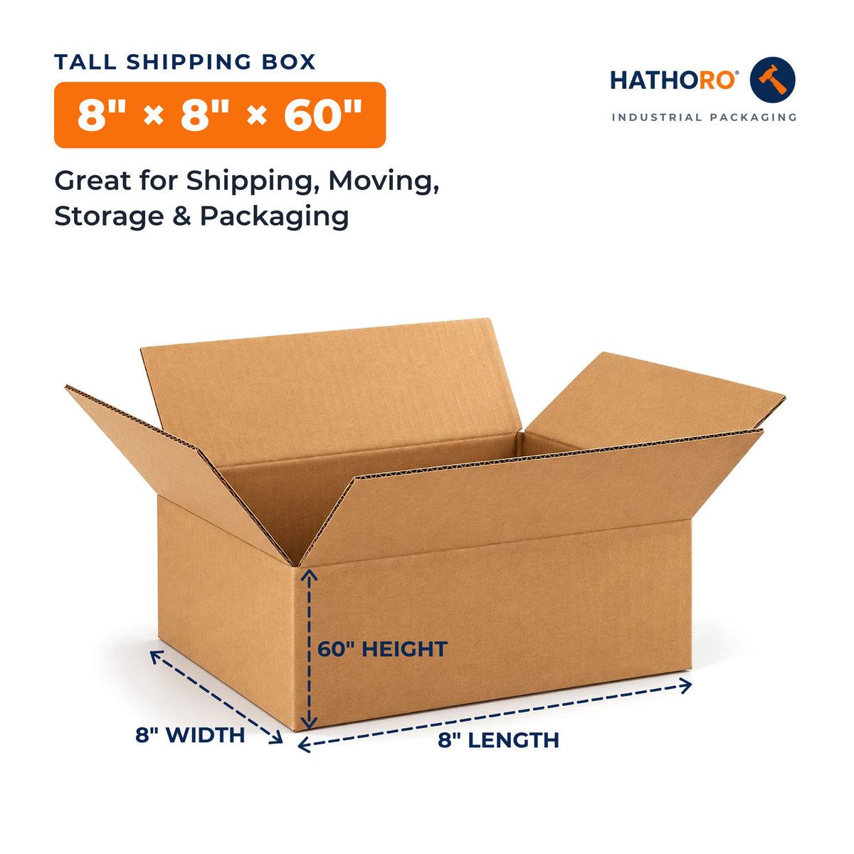 8 x 8 x 60 inch shipping box dimensions