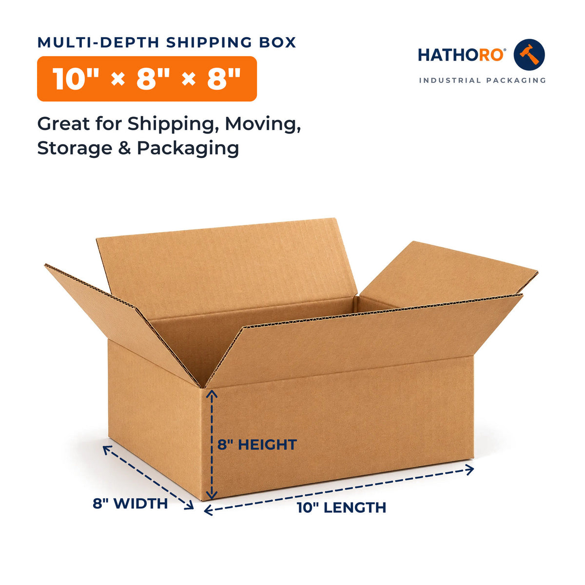 10 x 8 x 8 inch shipping box dimensions