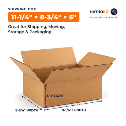 11-1/4 x 8-3/4 x 5 inch shipping box dimensions