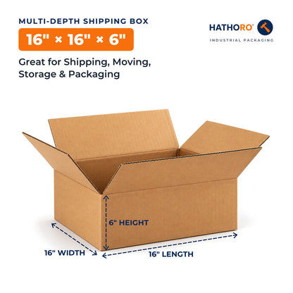 16 x 16 x 6 inch shipping box dimensions